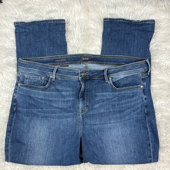 NYDJ Marilyn Straight Plus Size Denim Jeans - Picture 3 of 8